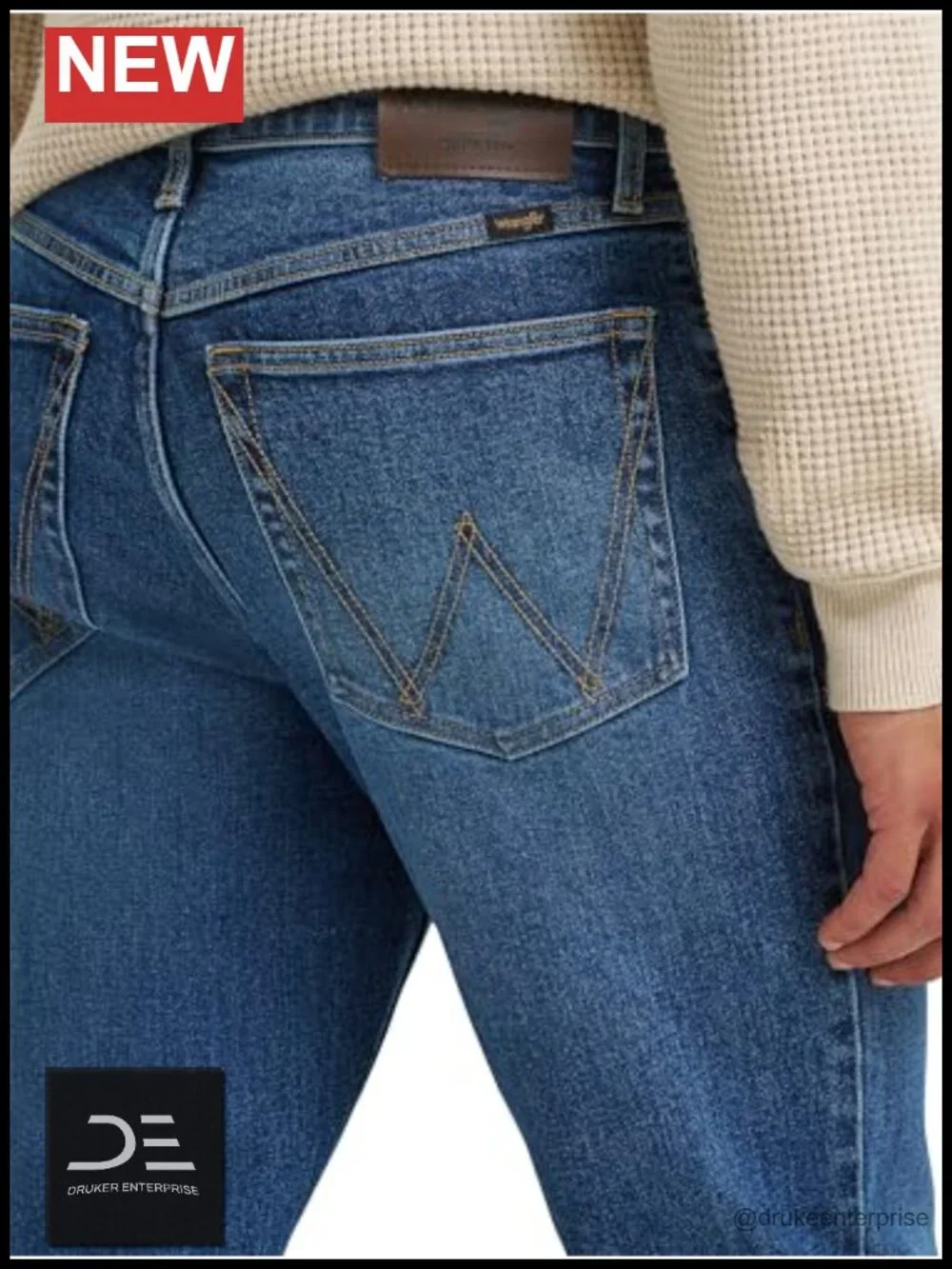 Men's Slim Fit Stretch Jeans - 5 Pocket Design